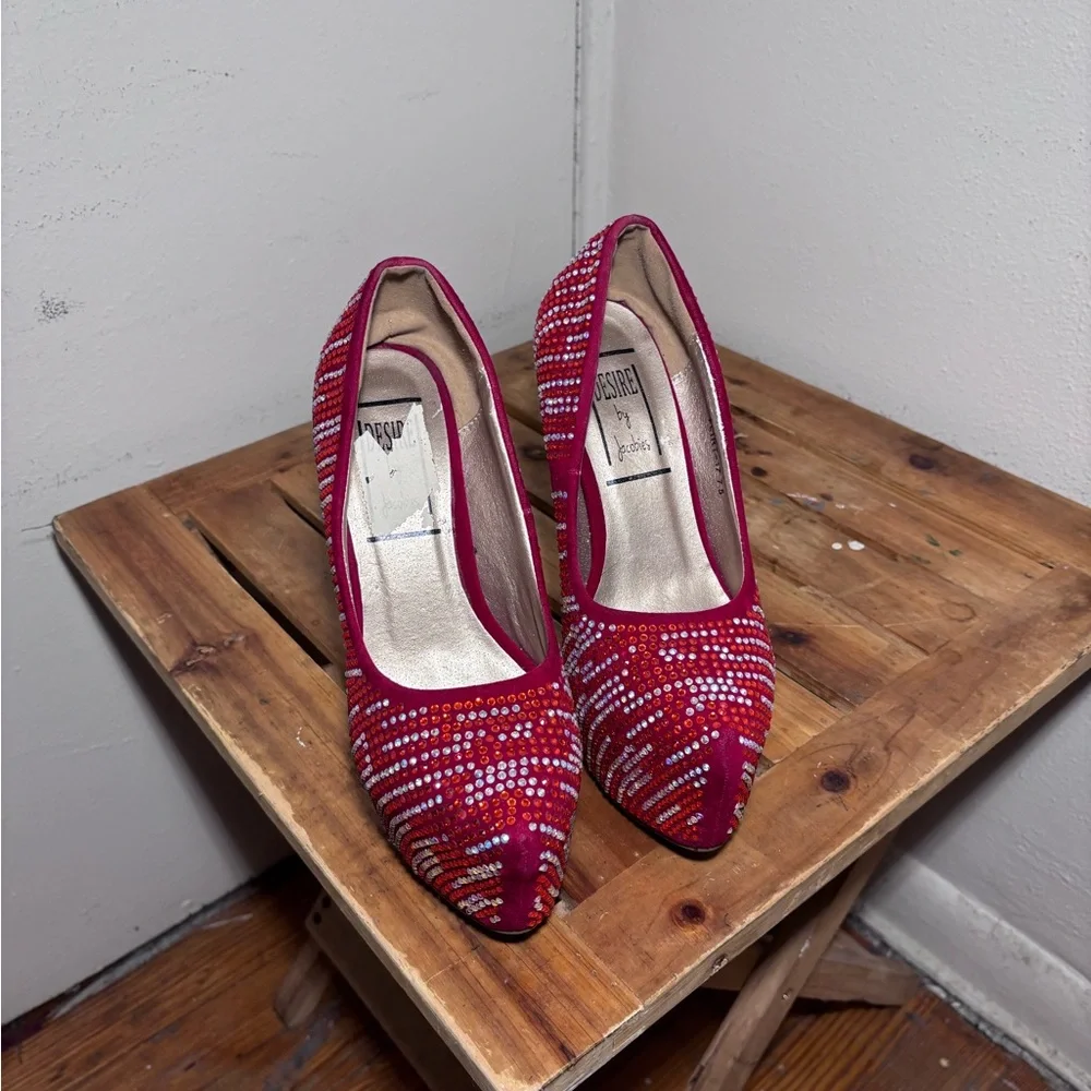 Desire by Jacobies Studded Stiletto Platform Heels